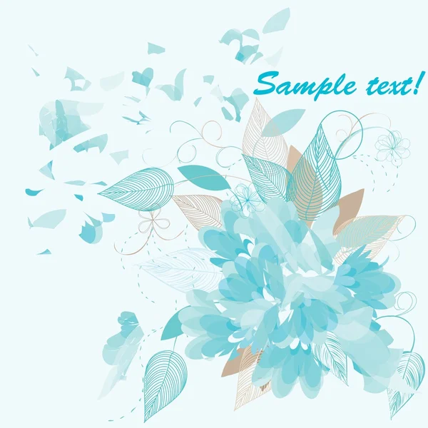 Carte florale — Image vectorielle