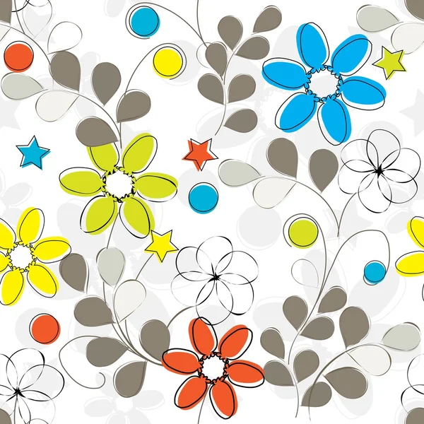 Floral repetition — Stock Vector