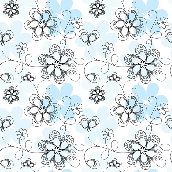 Flower repetition — Stock Vector