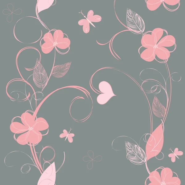 Répétition de fleurs — Image vectorielle