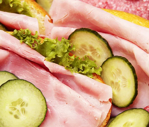 Sandwiches Ham Salad — Stock Photo, Image