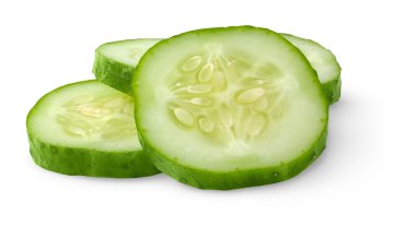 Slices of cucumber clipart