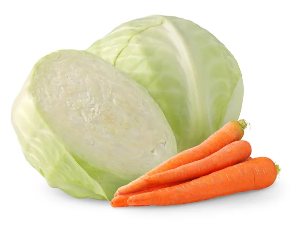 Cabbage and carrot — Stock Photo, Image