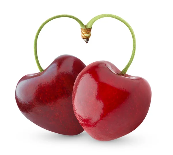 Hjärtformade sweet cherry — Stockfoto