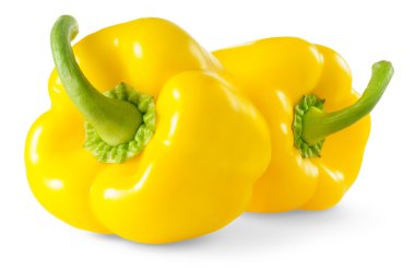 Yellow bell peppers clipart