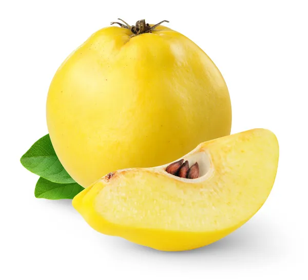 Quince Isolated White — Stock Photo, Image