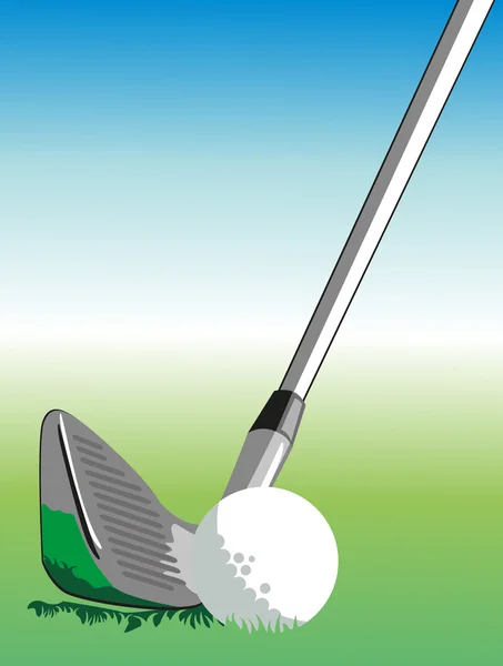 Illustrazione Golf Tutti Gli Elementi Sono Raggruppati Stratificati Una Facile — Vettoriale Stock