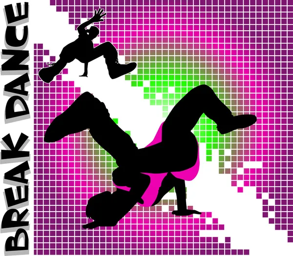 Break dance — Stock vektor