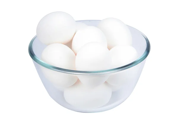 Αυγά σε γυάλινο μπολ — Φωτογραφία Αρχείου