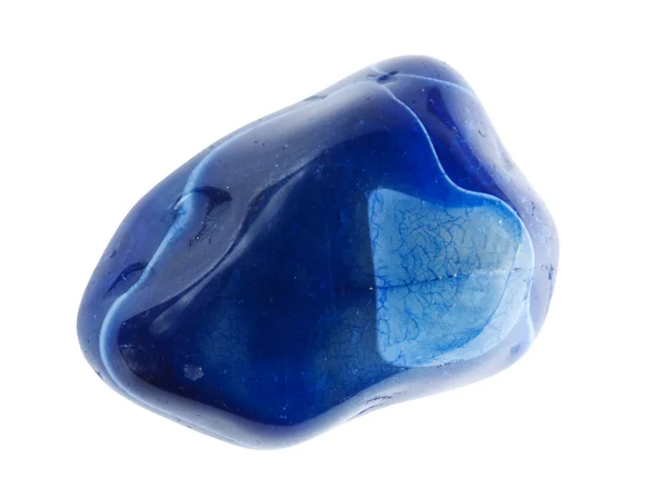 Ágata azul mineral — Fotografia de Stock