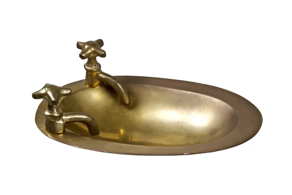 Brass Sink — Stock Photo, Image