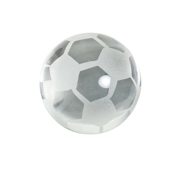 Bola de futebol de cristal — Fotografia de Stock