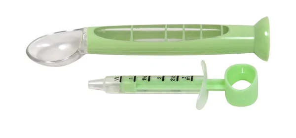 Syringe and Medication Dispenser — Stock Photo, Image