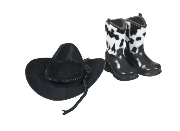 Cowboy Hat and Boots — Stockfoto