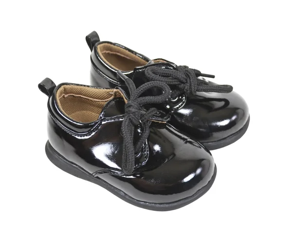 Sapatos de bebê formal brilhante — Fotografia de Stock