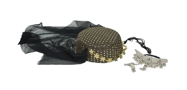 Arabské noci čepice a náhrdelník — Stock fotografie