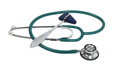 Stethoscope and Medical Hammer clipart