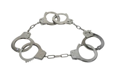 Three Strikes Handcuffs clipart