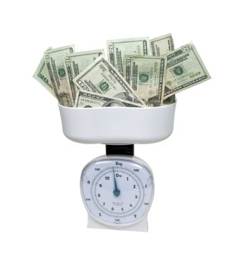 Weighing Money clipart