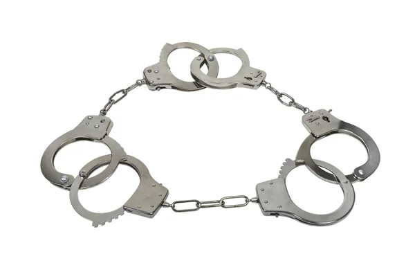 Three Strikes Handcuffs — Stock Photo, Image