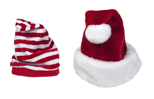 Cappelli Babbo Natale e aiutante — Foto Stock