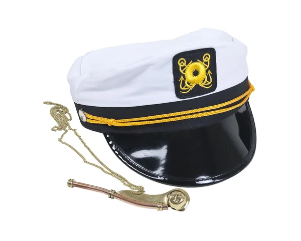 航海の帽子とホイッスル — ストック写真