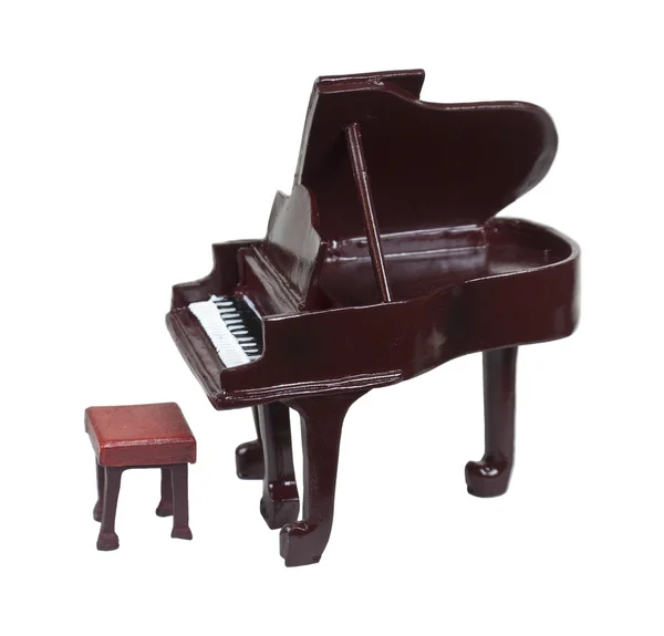 Een Traditionele Houten Ivory Grand Piano Pad Opgenomen — Stockfoto
