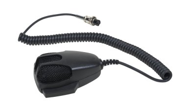 Hand Microphone and Cable clipart