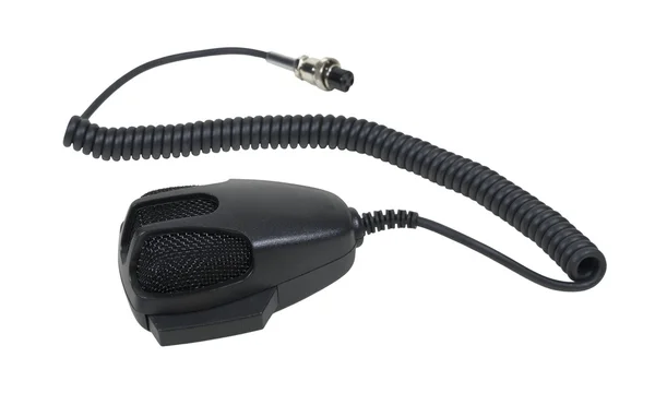 Ruční mikrofon a kabel — Stock fotografie
