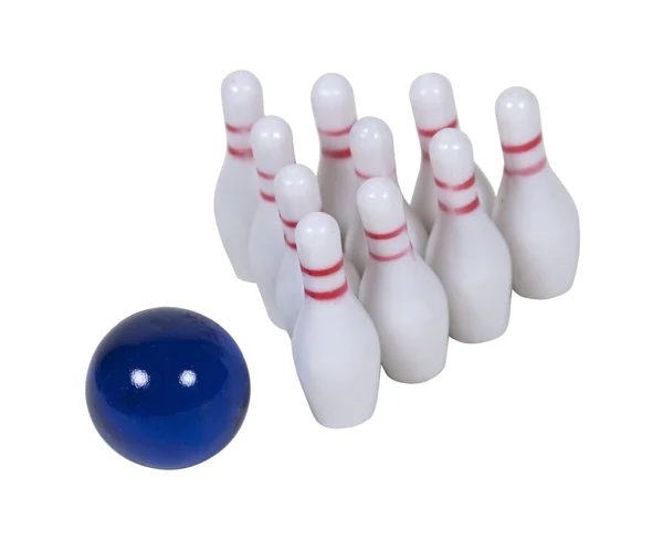 Bowling pin en bal — Stockfoto