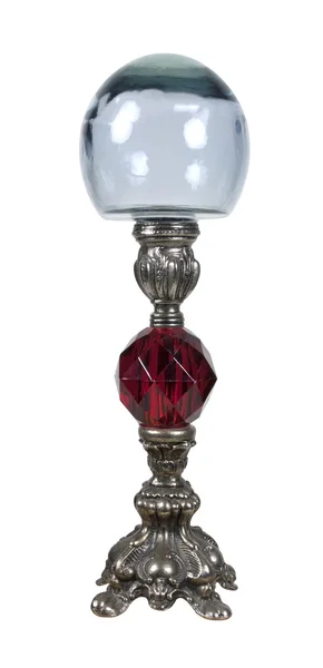 Свічка палицю з Кришталевий глобус — стокове фото
