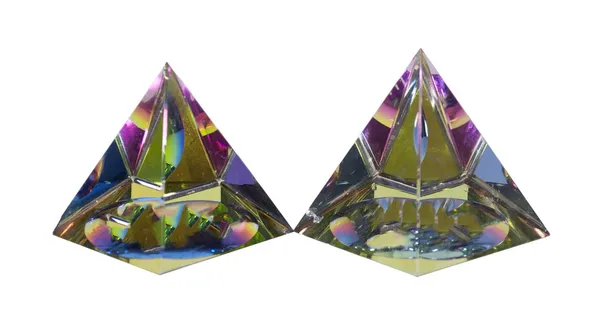 Pirâmides de cristal — Fotografia de Stock