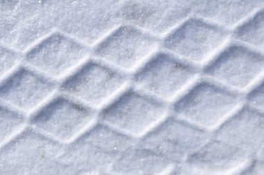 Tire Tracks in the Snow clipart