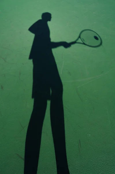 Sombra del jugador de tenis —  Fotos de Stock