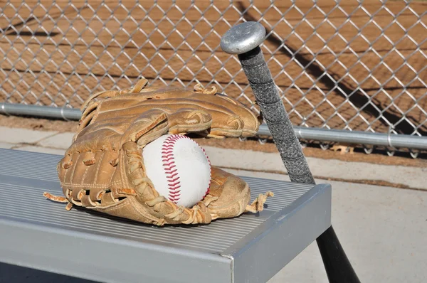 Baseball, nietoperzy i rękawic — Zdjęcie stockowe