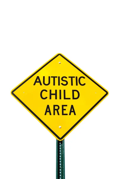 stock image Autistic Child Area Sign