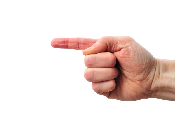 Hand Pointing to the Left — Stock Photo, Image