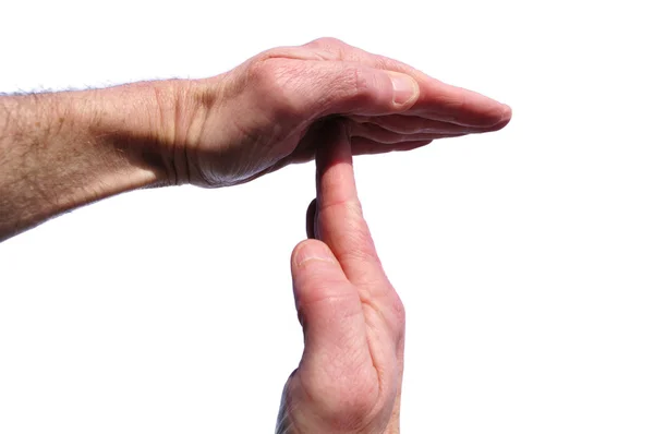 Сигнал тайм-аута руками — стоковое фото