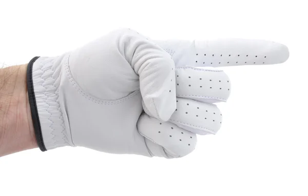 Golfer's Hand pekar till höger — Stockfoto