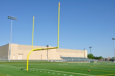 Goal Posts on American Football Field clipart