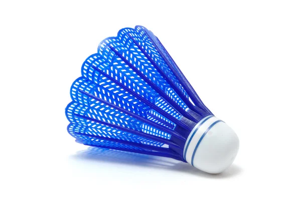 Modré Badminton kuželka (Birdie) — Stock fotografie