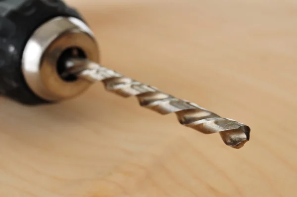 Twist Bit in a Drill — Stock Photo, Image