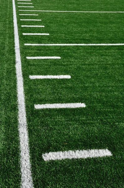 Linea laterale sul campo di football americano — Foto Stock