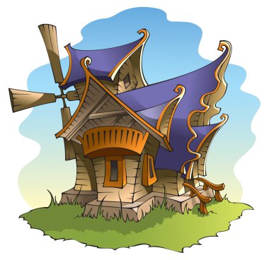 Fairy windmill clipart