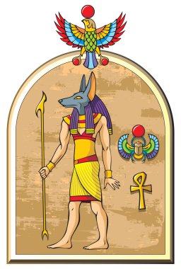 Egyptian god Anubis clipart