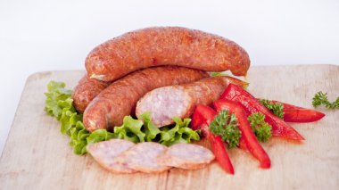 Pile of sausages clipart