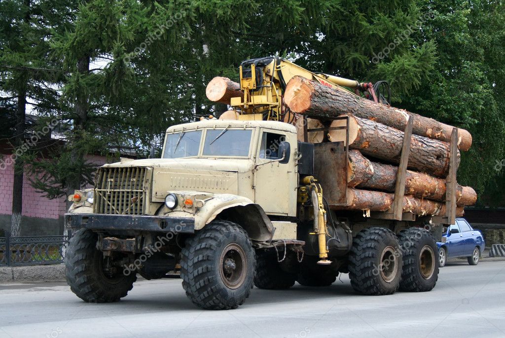 Timber lorry — Stock Photo © Artzzz #4758422