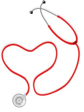 Stethoscope form the Shape Of Heart clipart