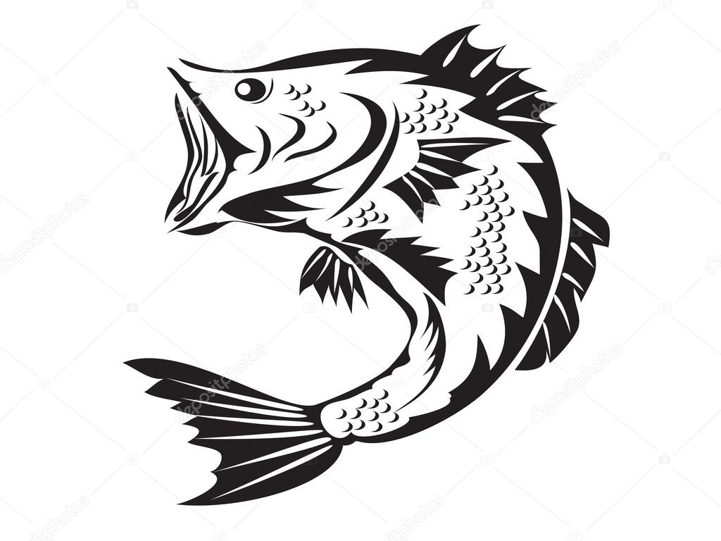 Fishing symbol - bass