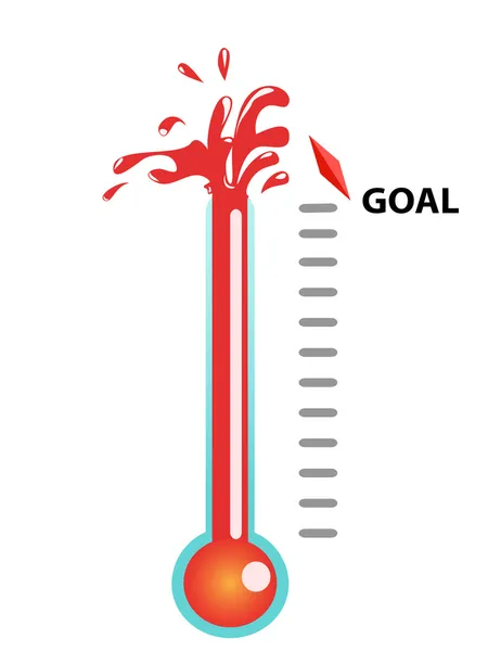 Термометр Goal — стоковый вектор